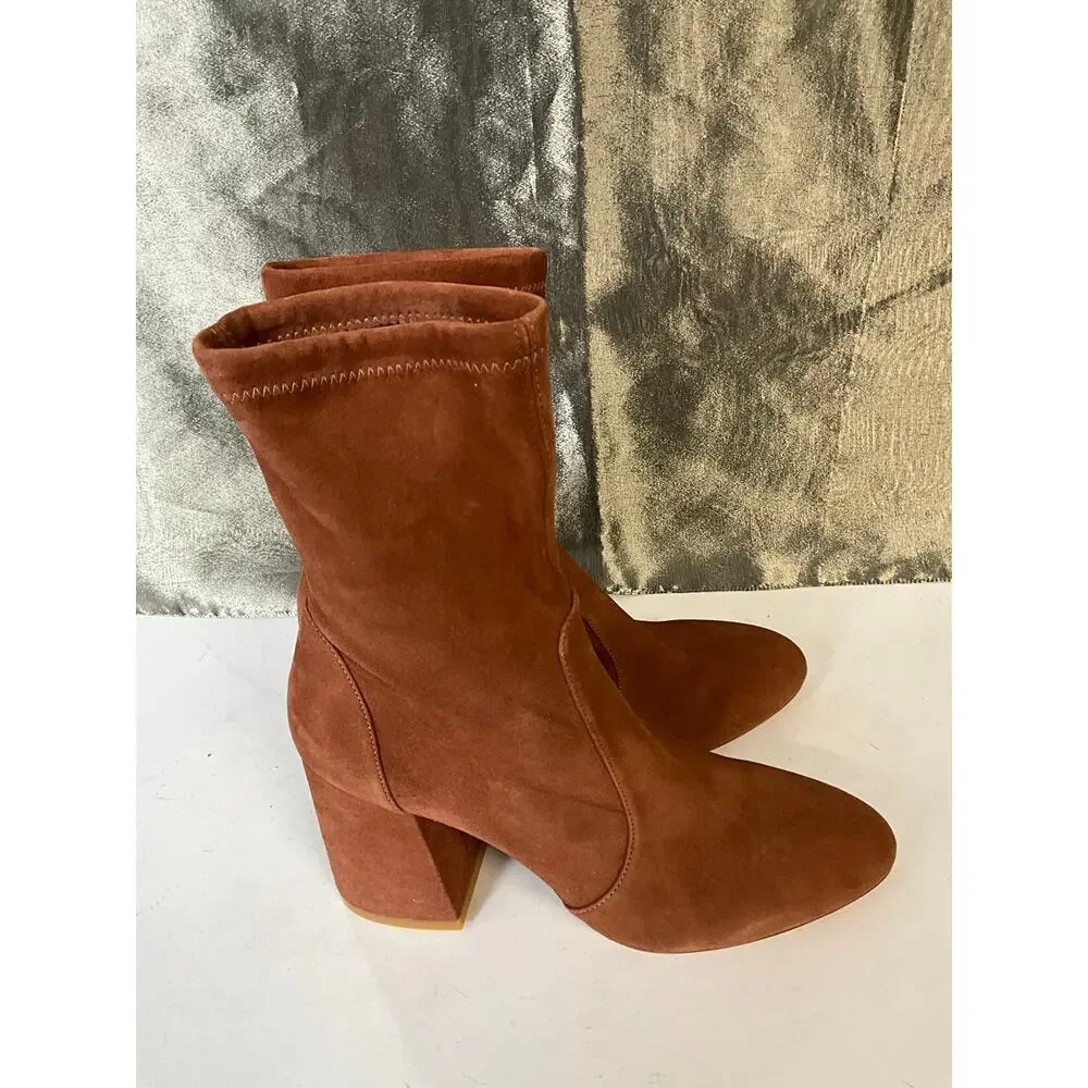 Stuart Weitzman 85mm Essentialist Stretch suede boots